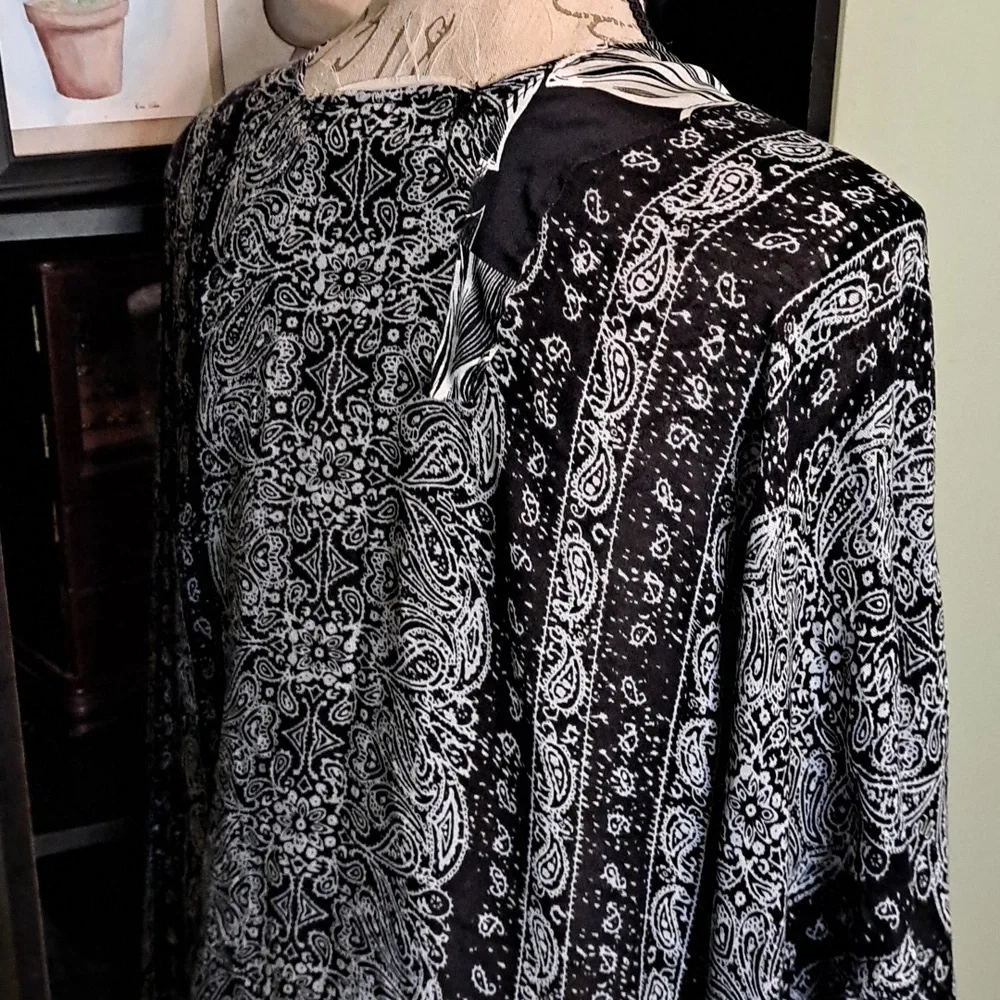 Nicole Paloma Hand Sewn Kamona Cardigan Duster New - Picture 2 of 10